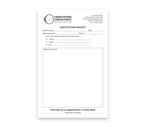 Farah Retina Consultants Referral Form